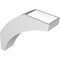 Ekena Millwork 6-in. W x 22-in. D x 22-in. H Thorton Architectural Grade PVC Knee Brace BRCP06X22X22THR - alternate 3